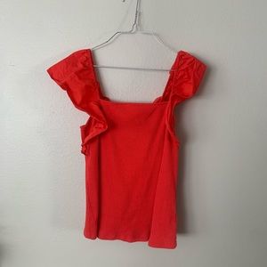 Ruffle Sleeve Tank